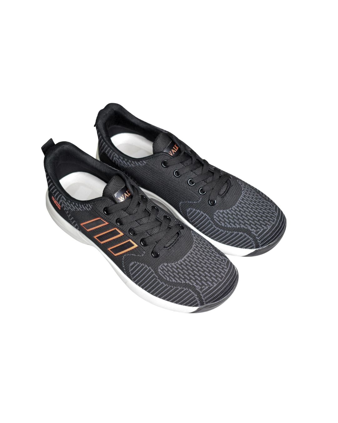 Black Knit Running Sneakers | HLD-8902 (Black)