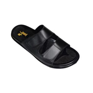 Leather Junction – Pure Leather Dual-Strap Comfort | RSL-005 (Black)
