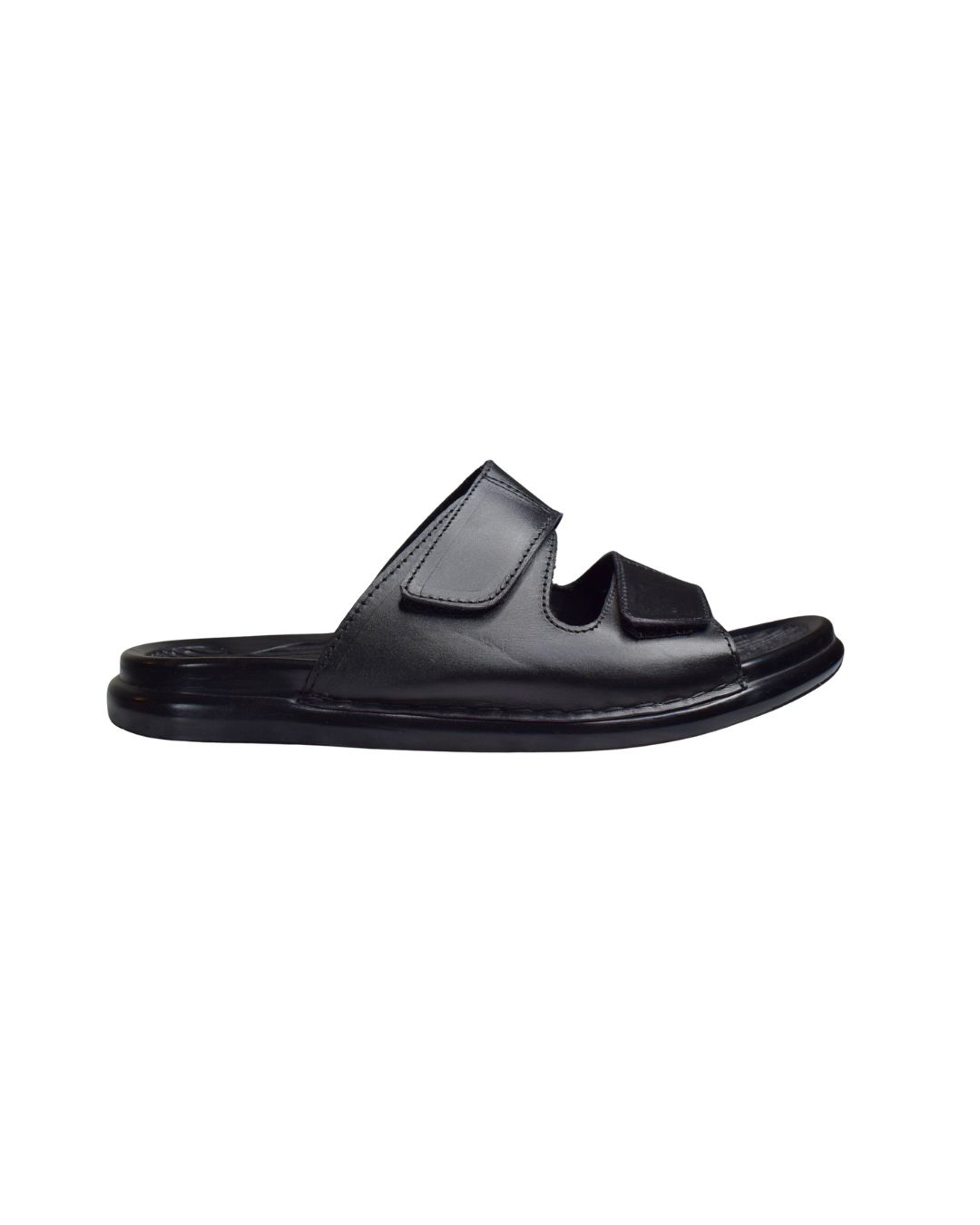 Leather Junction – Pure Leather Dual-Strap Comfort | RSL-005 (Black) - Image 3