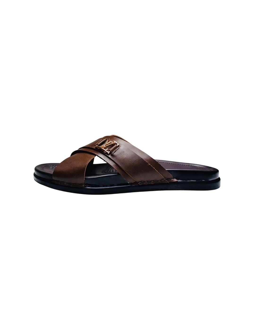 Leather Junction – Pure Leather Cross-Strap Comfort | RSL-004 (Brown) - Image 6