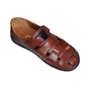 Rich Tan Brown Ancient Greek Sandals